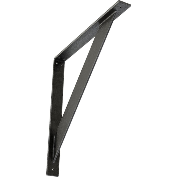 Ekena Millwork Traditional Steel Bracket, Antiqued Pewter 2"W x 20"D x 20"H BKTM02X20X20TRAPW - main